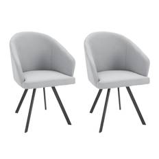 2-pack Karmstol - Grå Matstol & köksstol