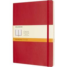 Moleskine Classic Notebook (Soft cover, Extra Large, Ruled, Scarlet Red)