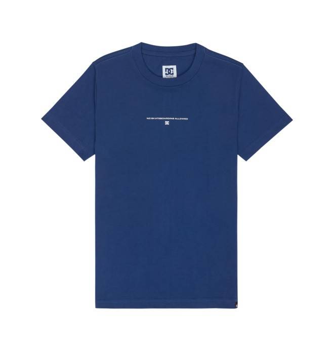 No Skateboarding - Short Sleeve T-Shirt for Boys 8-16 Boys 8-16 Blue Short Sleeve T-Shirt