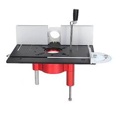 Lift Router Hiss, Router Bord Insättningsplatta Lätt Att Installera Router Lift Systems Träbearbetning Router Bord Lämplig för S8-2 Bordsskiva (Svart)