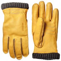 Hestra Deerskin Primaloft Rib 5-finger Handsker Natural yellow