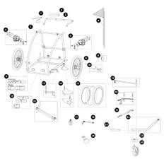 Thule Coaster XT Reservdelar 09 art.nr 1540192450 Wheel Assembly