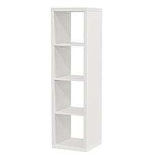 Ikea Kallax, hylla, bokhylla, vägghylla, rumsavdelare i vitt