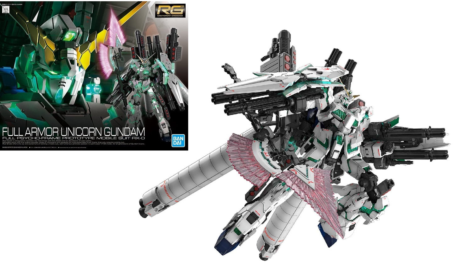 Gundam - Rg 1/144 Rx-0 Full Armor Unicorn Gundam - Model Kit