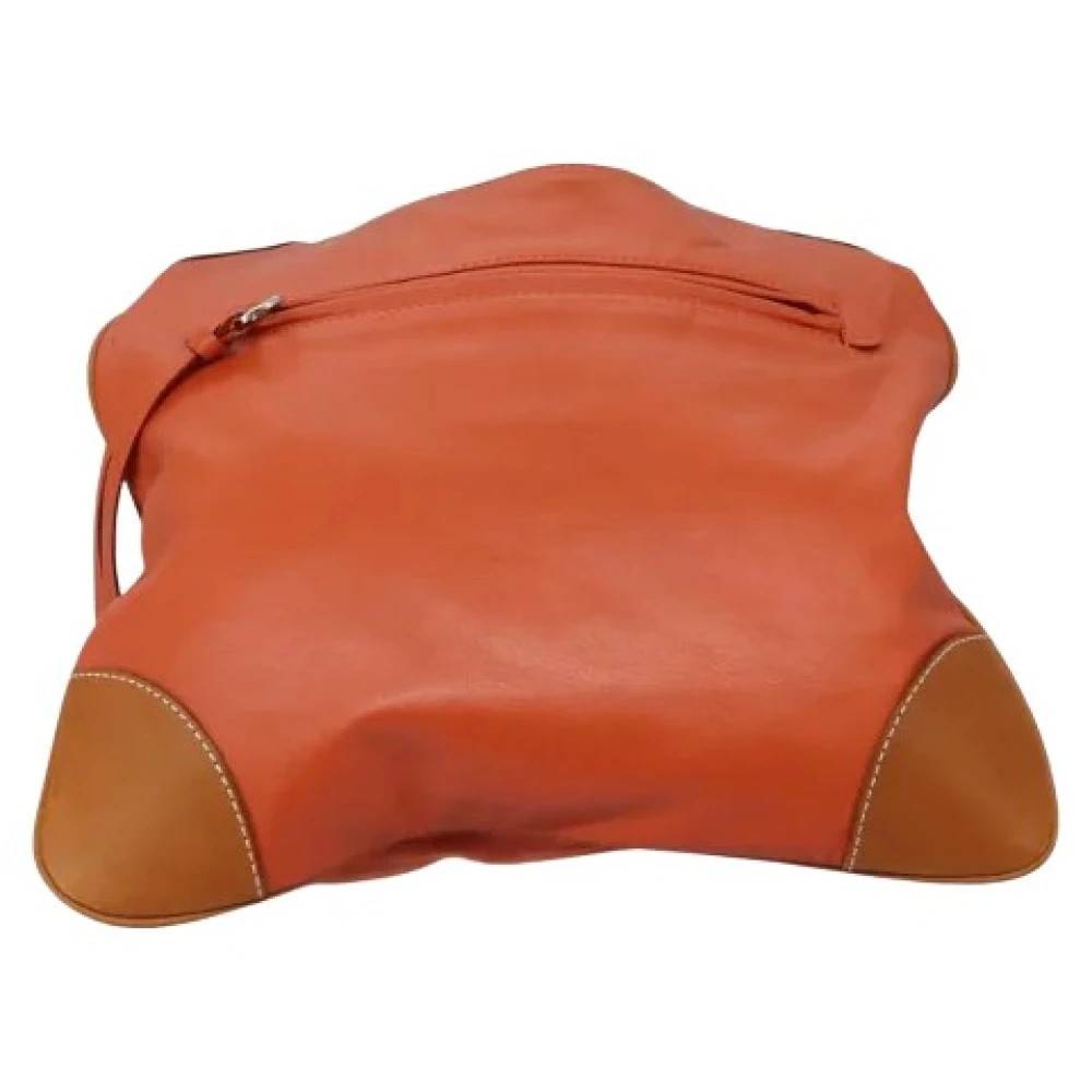 Burberry Vintage Pre-owned Suede Skuldertaske - Vintage - Dame - Orange - ONE SIZE - Uld