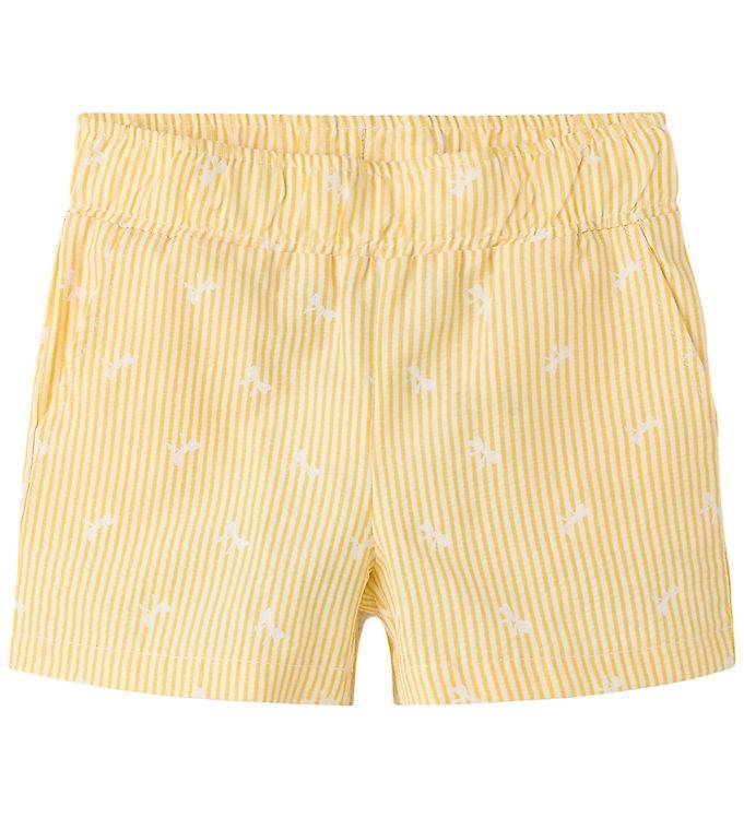 Name It Shorts - NmfFeja - Äggula Yellow - Name It - 6 år (116) - Shorts