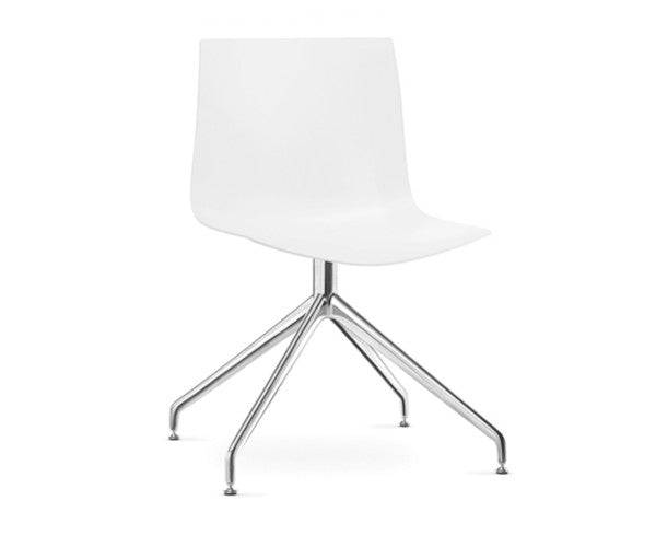 Arper Catifa 46 - 0368 - Drejestol - Hvid Aluminium / PO00101 (hvid)