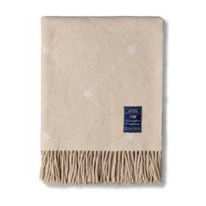 Lexington ICONS Signature Star filt i återvunnen ull, beige