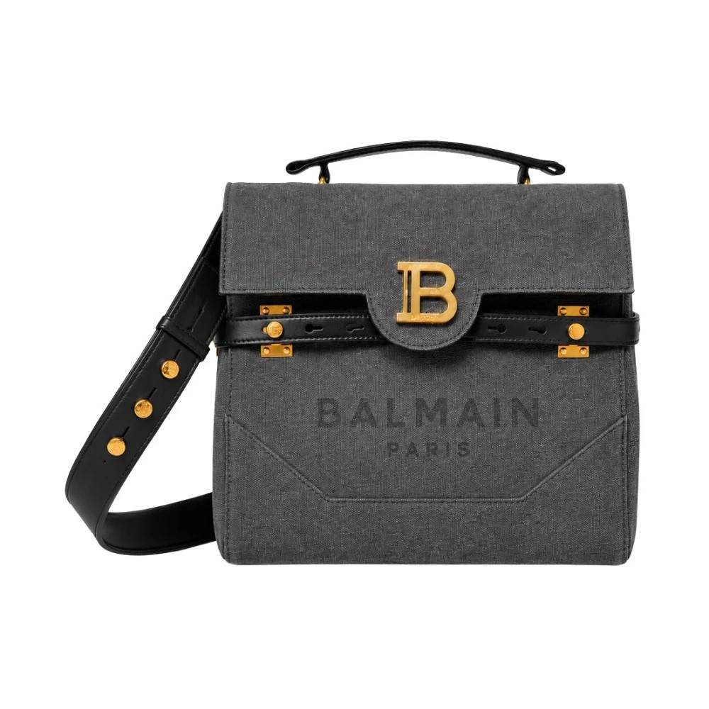 Balmain Skuldertasker - Tasker - Dame - Grå - ONE SIZE - Uld