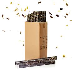 Guld konfettirør 80 cm PartyVikings 40x - Metallic Rektangulær