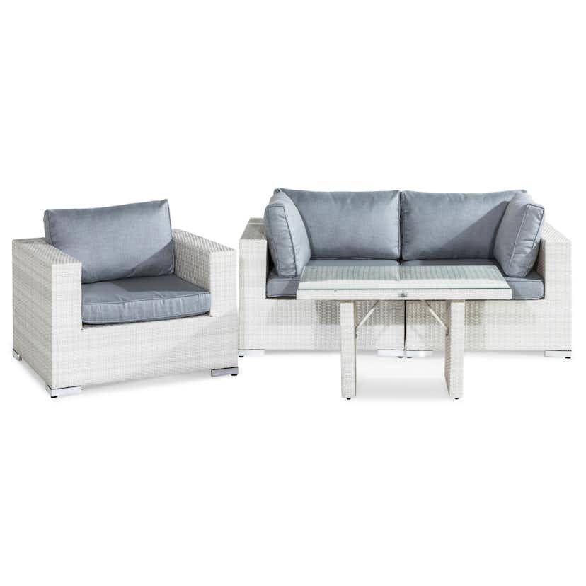 Loungegrupp Comfort Garden Bahamas 2-sits med Soffbord 100x60 och Fåtölj Utomhus