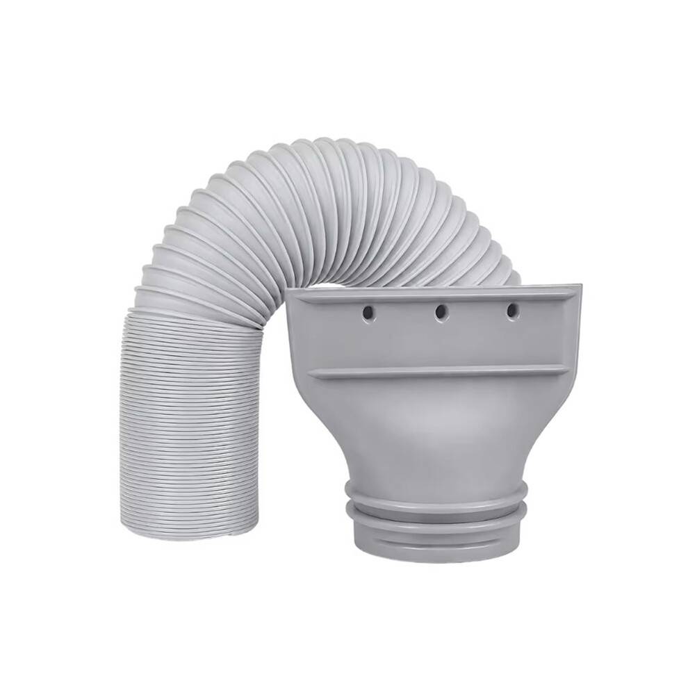 Flat Hose Adapter for Portable Air Conditioner Exhaust Vent Hose with Locking Tabs for AC Exhaust Solutions 130MM