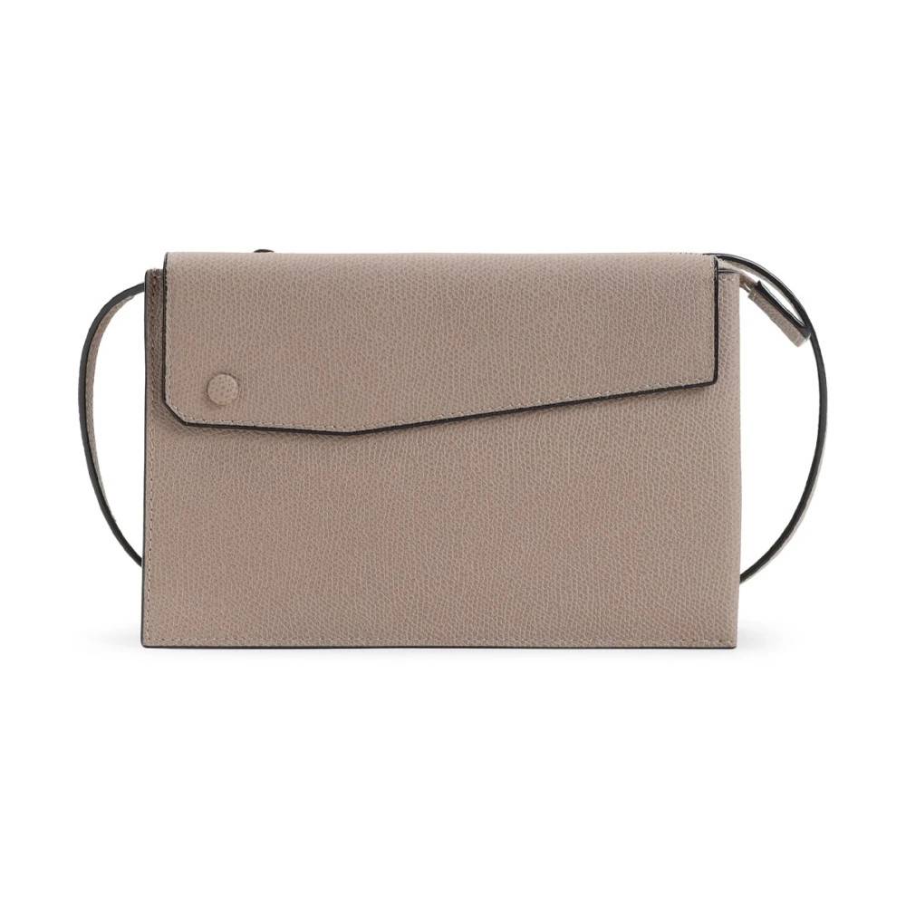 Valextra Sahara Kalveskind Trio Skuldertaske - Tasker - Dame - Beige - ONE SIZE - Uld