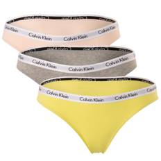 Calvin Klein 9-pack Carousel Bikinis - Pink/Yellow - Small