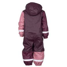 Lindberg Kids' Fagerhult Rain Baby Overall Fleece Plum/dry Rose, 92