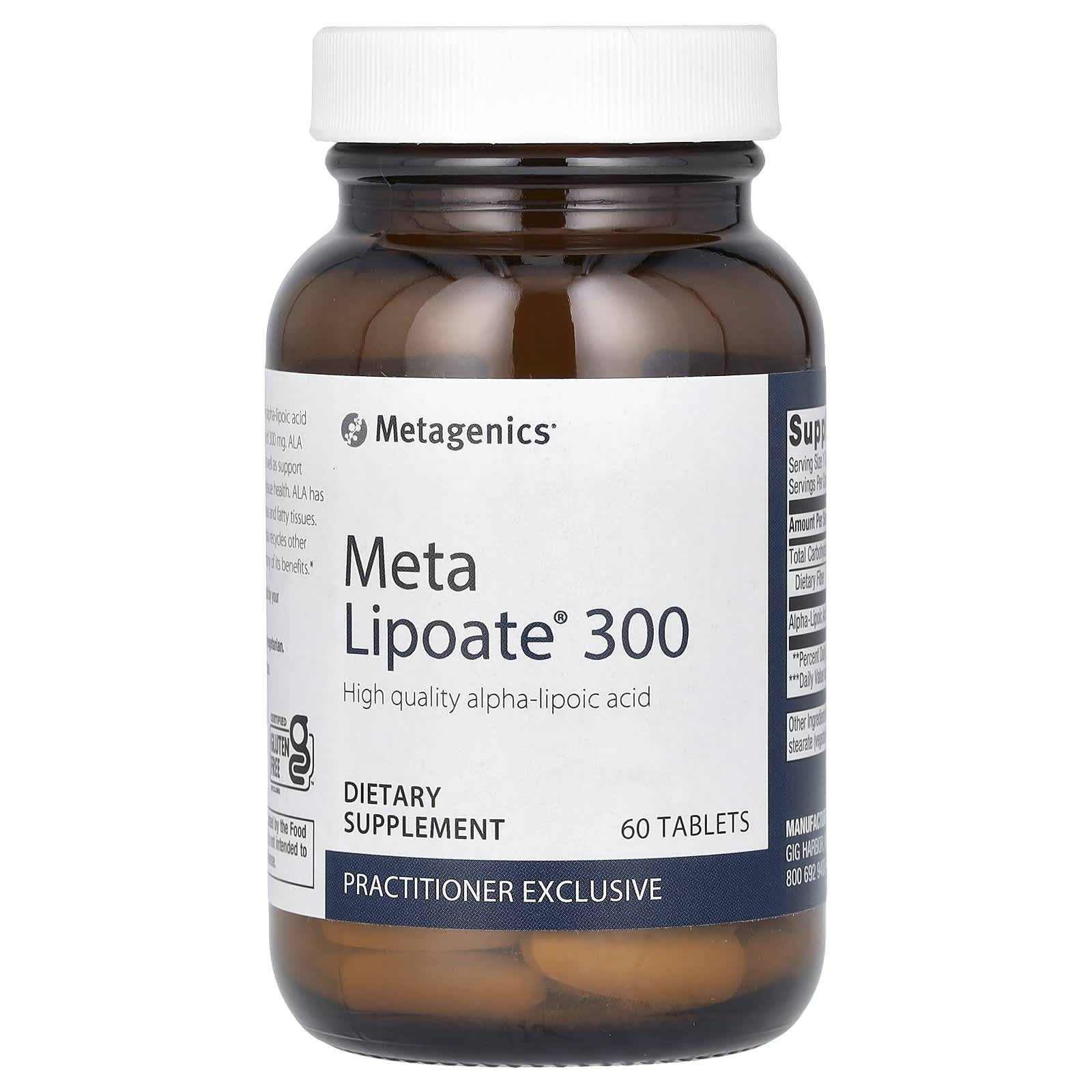Meta Lipoate 300, 300Mg, 60 Tablets