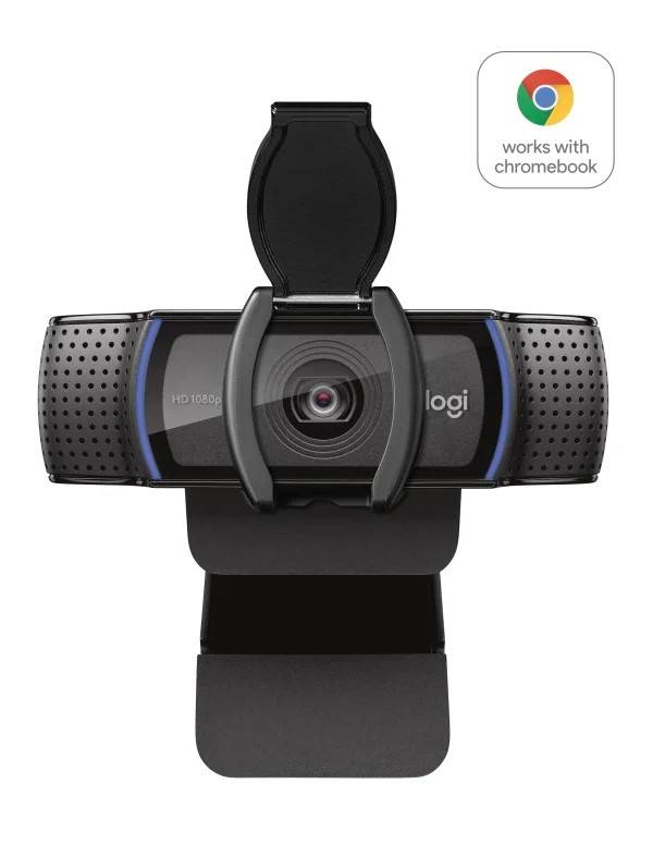 Logitech HD Pro Webcam C920S. Kablet Logitech Webkamera på 1920 x 1080.