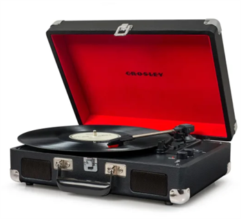 Crosley Cruiser Deluxe Pladespiller (Black - BK4) Bluetooth out.