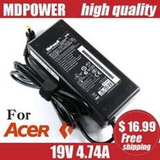 För acer aspire 5742g 5745g 5749z 5750g 5750z 5755g 5810t 5810tz 5820t 5910g laptop strömförsörjning nätadapterladdare 19v 4.74a - Eu