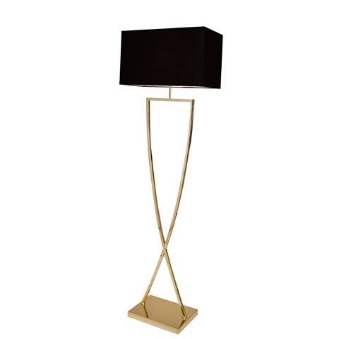 By Rydéns Omega Golvlampa Mässing/Svart Utgått