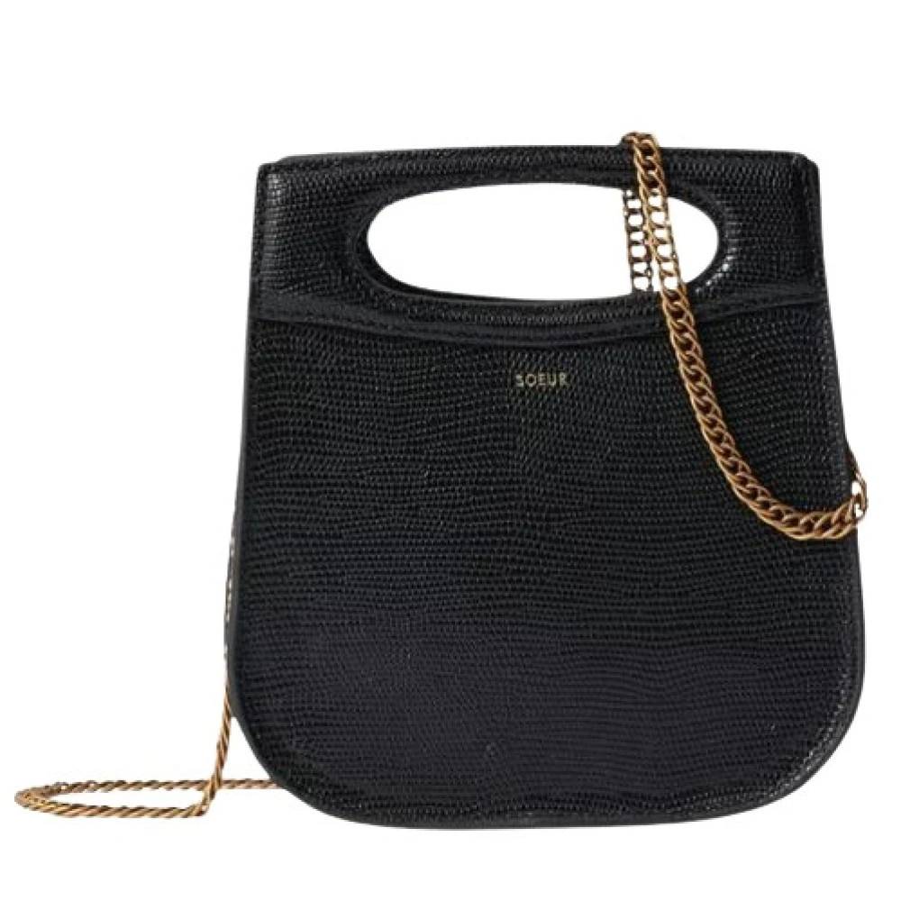 SOEUR Cheri Mini Taske - - Tasker - Dame - Sort - ONE SIZE - Uld - Cheri Mini Taske