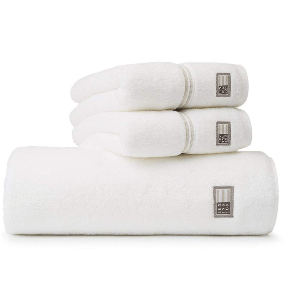 Lexington Hotel Handduk - 50x70 / White/Beige
