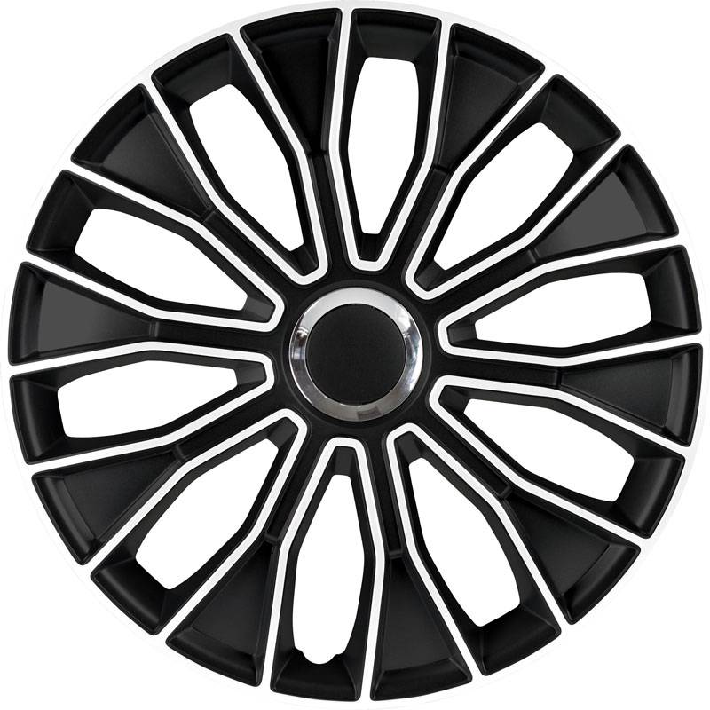 Navkapslar set Voltec Pro 13 tum svart/vit