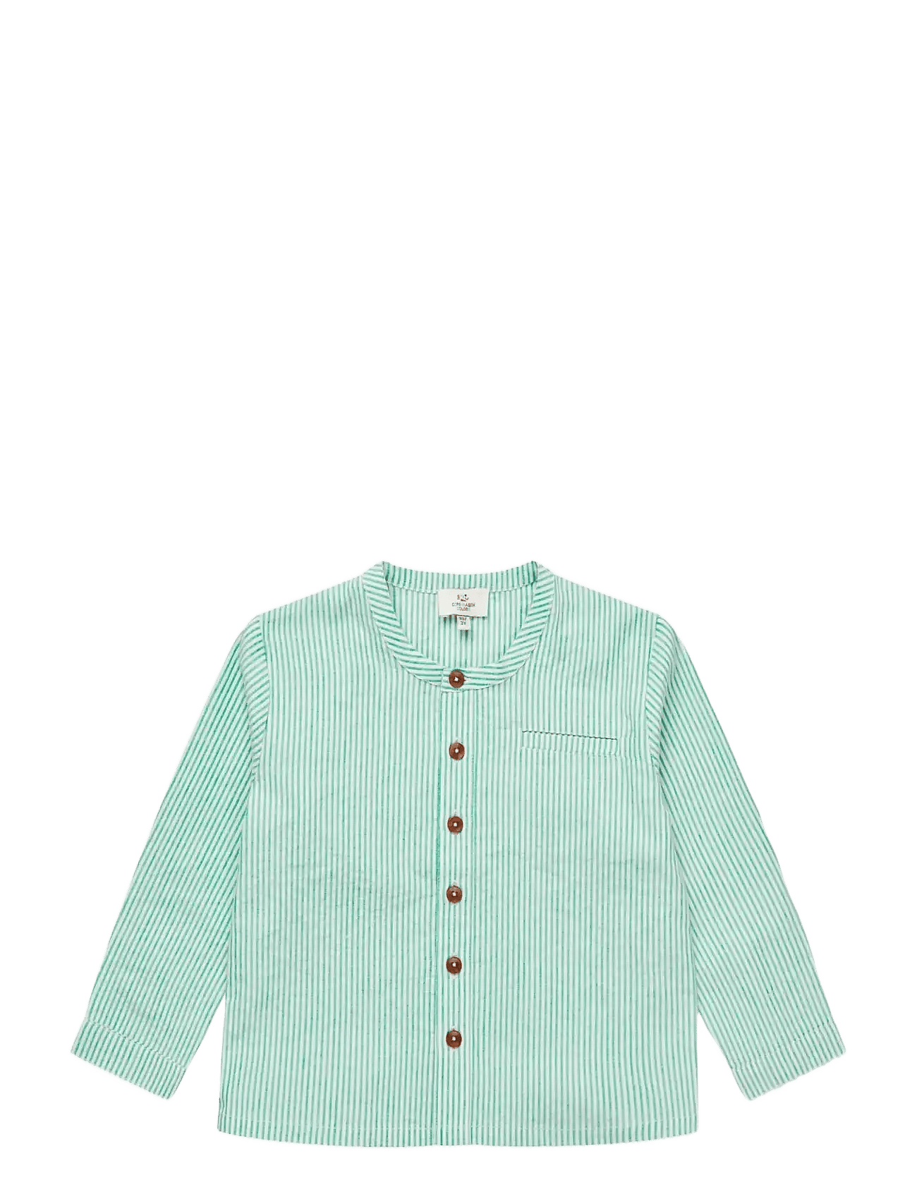 COPENHAGEN COLORS Seersucker Shirt W. Placket | Multi/patterned | 128