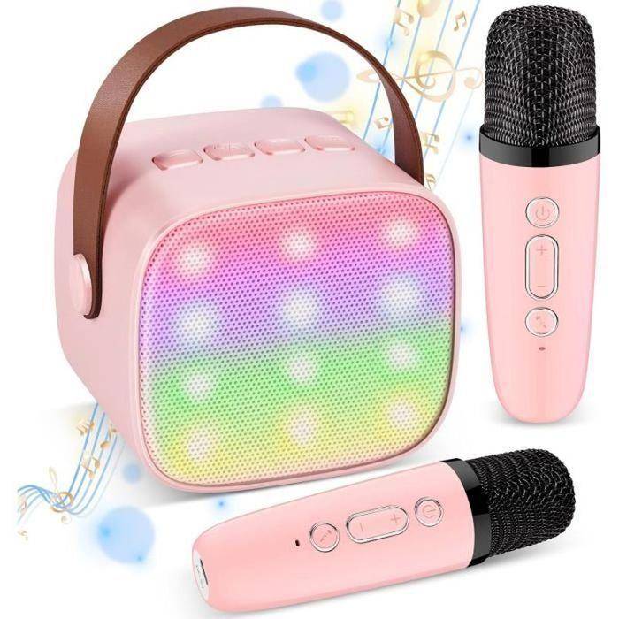 Wireless Micro Karaoke - JORMFTTE - Model JORMFTTE - 2 Microphones - Pink - For Girls 4-12 Years