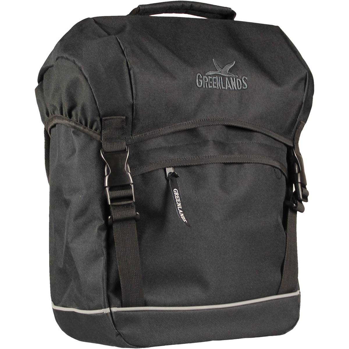 Cykeltaske Greenlands Travel 25 liter 32 x 42 x 19 cm - sort