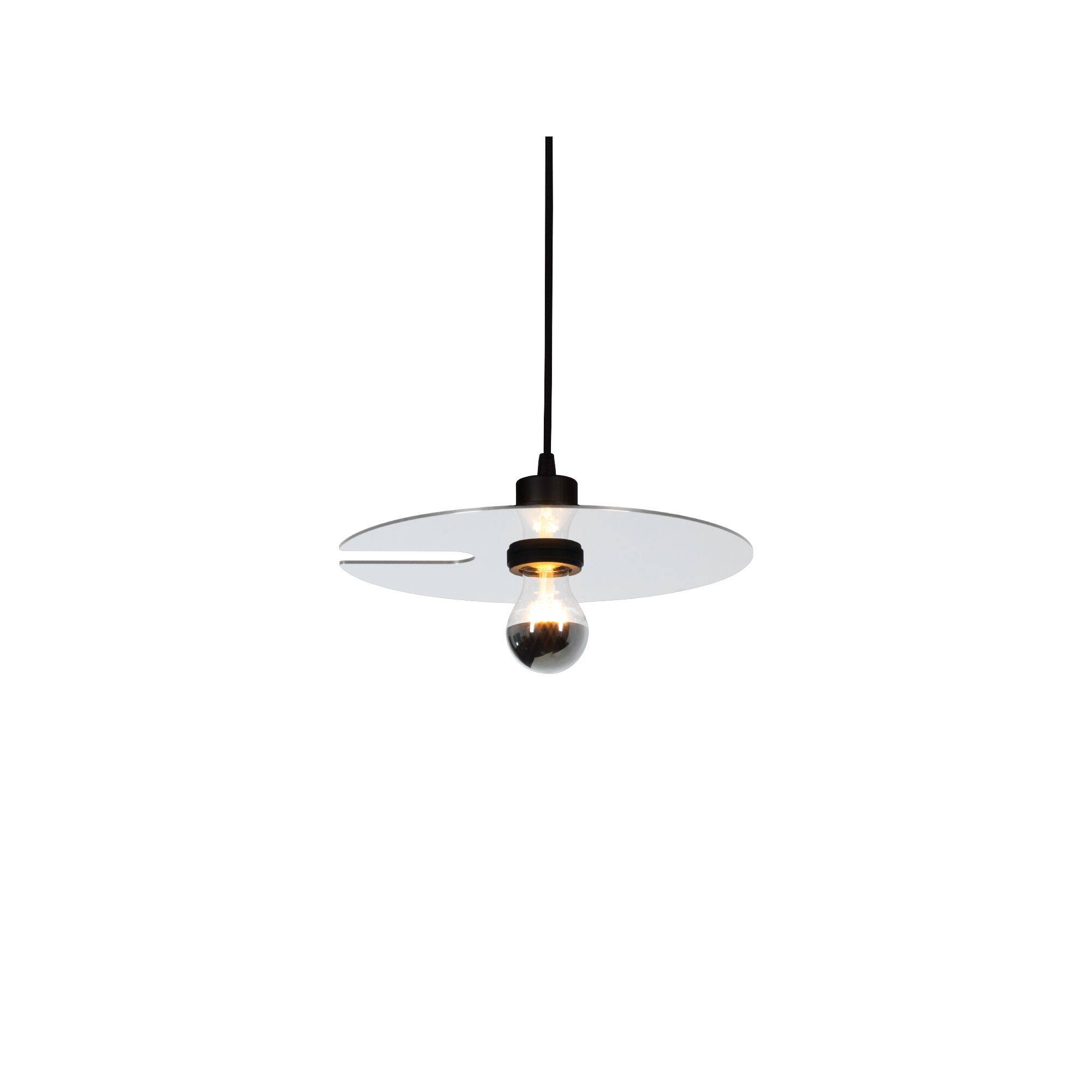 Wever & Ducré MIRRO 1.0 Pendel Mat Sort/Glossy Aluminium.
