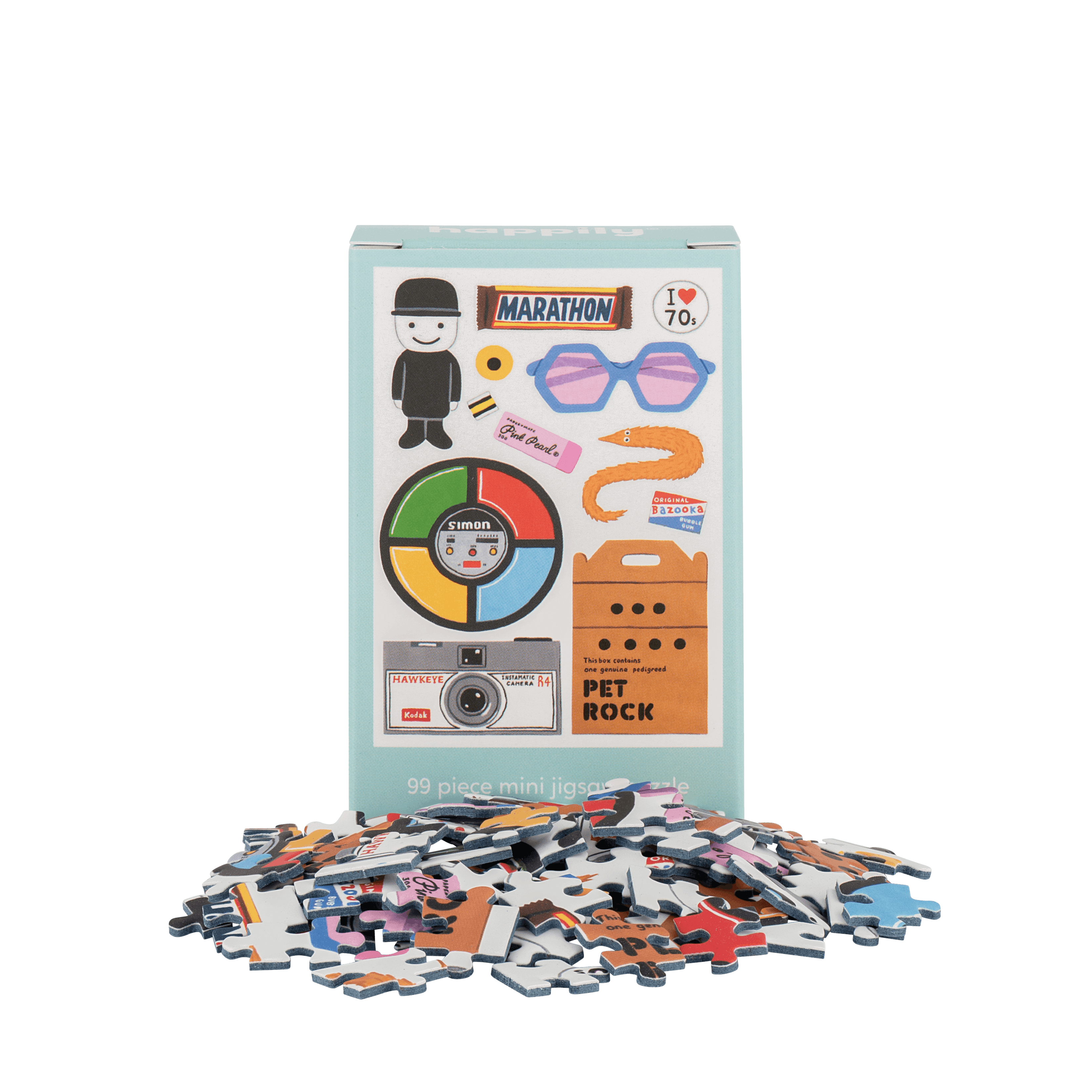 Retro 70's 99 Piece Mini Jigsaw Puzzle - Default Title