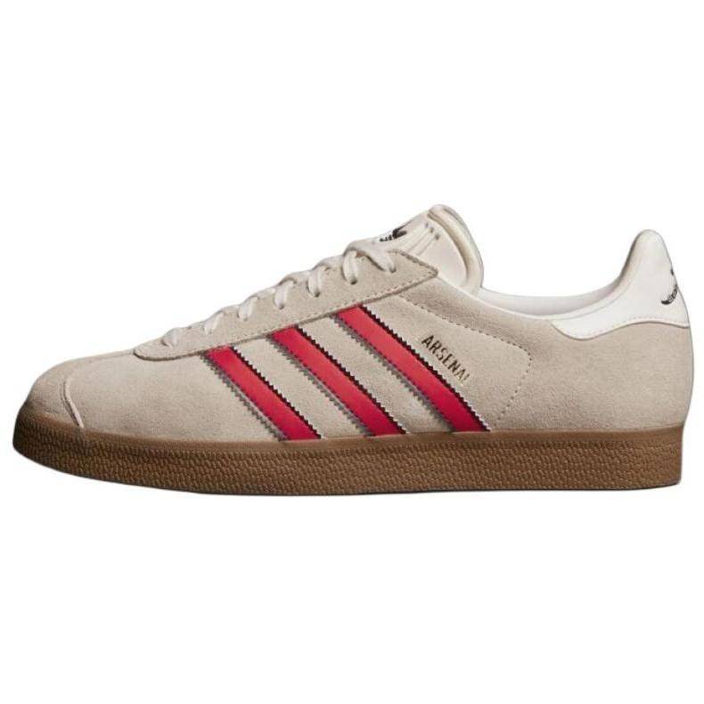 Arsenal x adidas Gazelle Terrace Icons Pack Herrsneakers Cream Off-White Better-Scarlet JS3042 43⅓