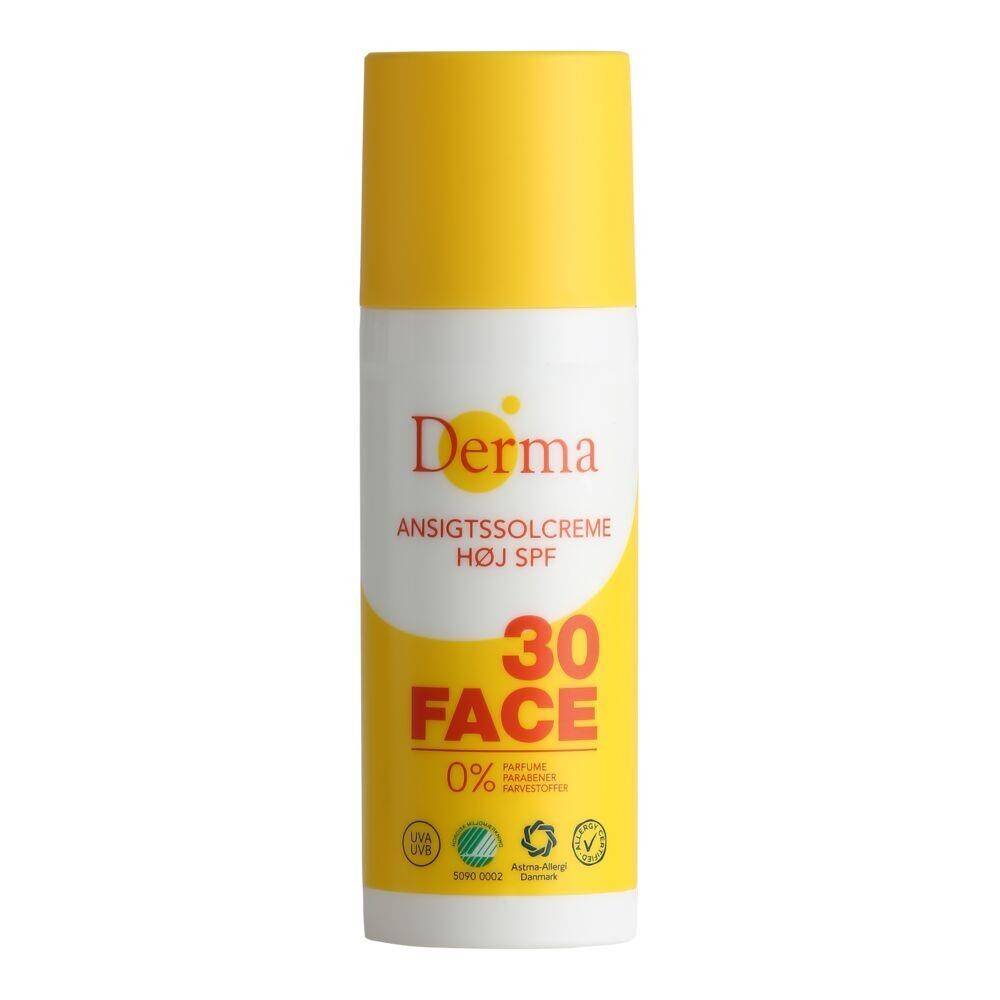 Derma solcreme, Derma Sun, 50 ml, SPF 30 - 6 stk.