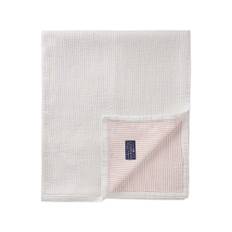 Lexington Striped Reversable Organic Cotton Överkast 160x240 Orange - Coral / White (160x240)
