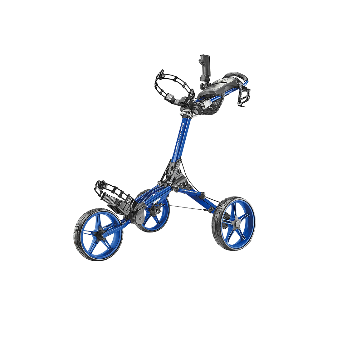 CaddyTek CaddyLite Compact - Golfvagn med 3 Hjul - Blå - Blue