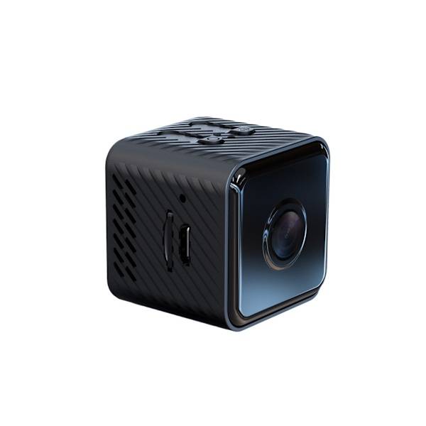 Mini 1080P WiFi mörkerseendekamera, svart, trådlös rörelsedetekteringskamera för utomhus med TF-kortstöd och 450mAh batteri