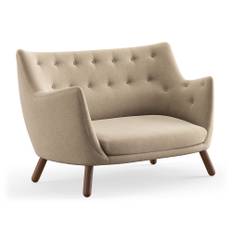 House of Finn Juhl - Poet Sofa, Walnut, Cat. 4 Vidar 222 - Sofaer - Finn Juhl - Beige,Træ farvet