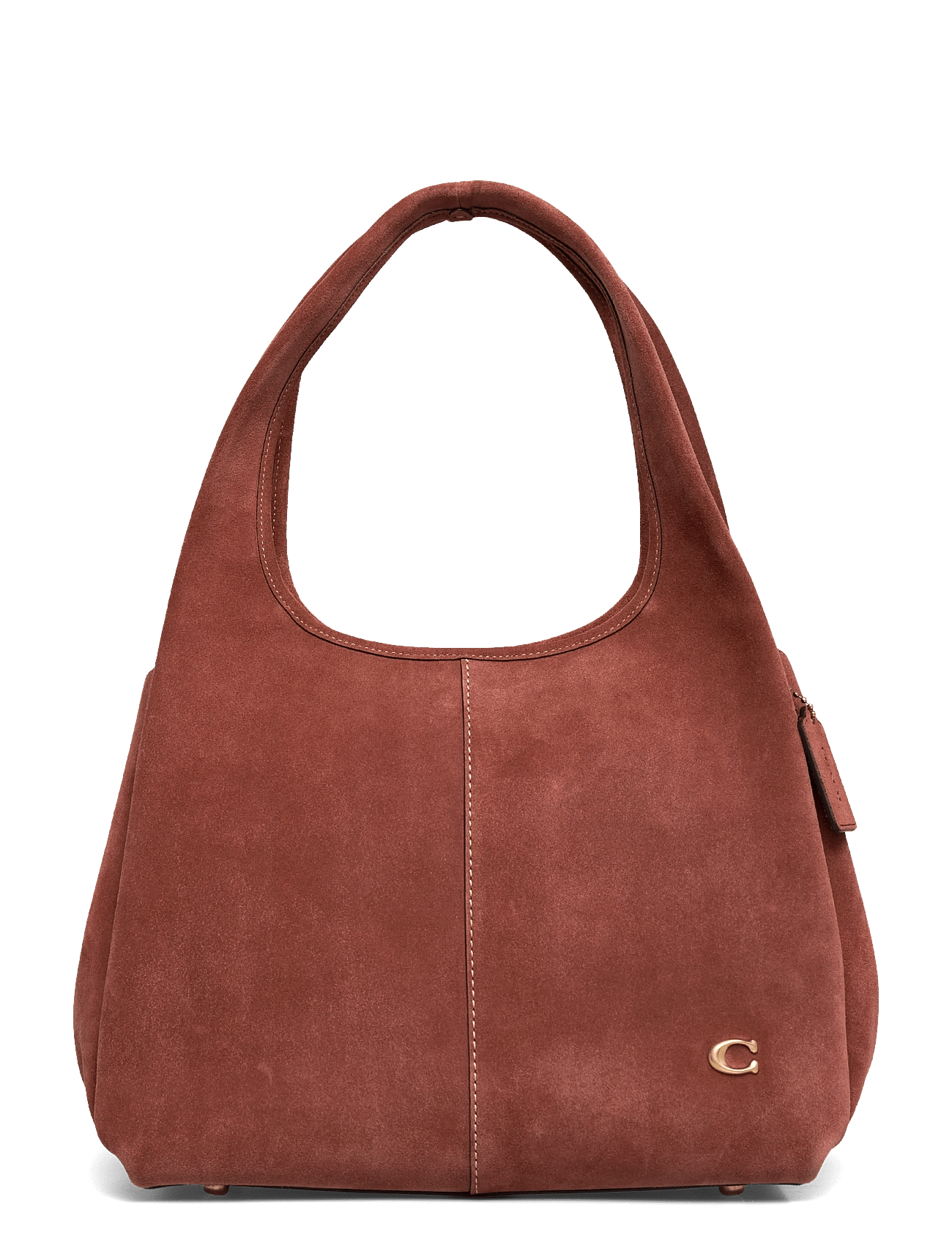 Coach Suede Lana Shoulder Bag - Brown - One Size