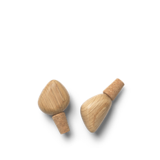 Cairn Wine Stoppers - Set of 2 - Oak