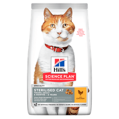 Hill's Science Plan Feline Young Adult Sterilised Cat KYLLING. Kattefoder til voksne. 15 kg