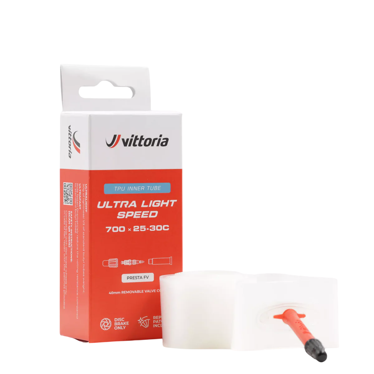 Cykelslang Vittoria Ultralight Speed Presta 80mm 25/30-622