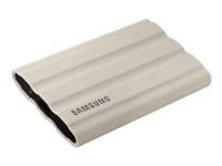 (ComputerSalg) Samsung T7 Shield MU-PE2T0K - SSD - krypterat - 2 TB - extern (portabel) - USB 3.2 Gen 2 (USB-C kontakt) - 256 bitars AES - beige