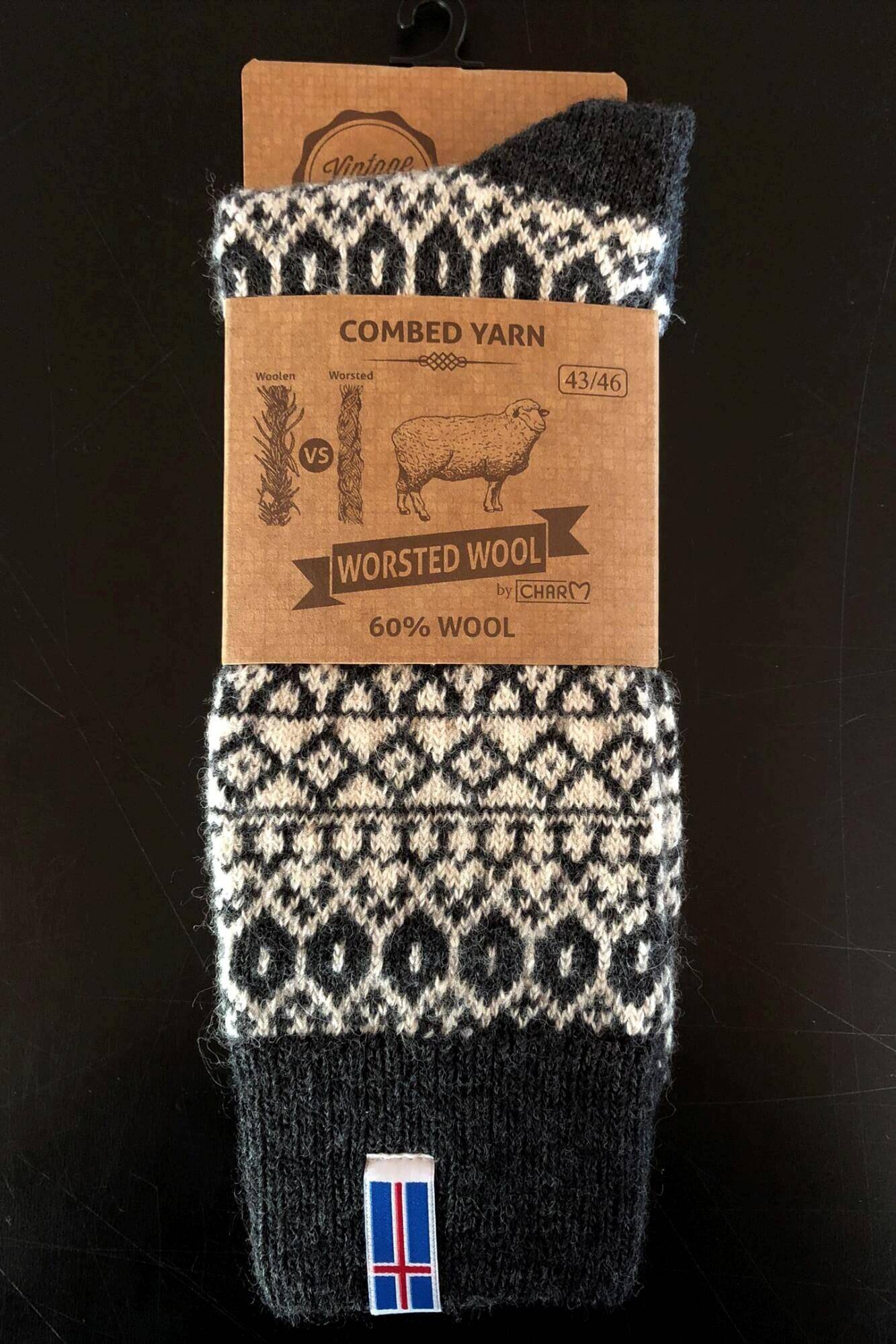 Woolwear Ragsokker 60% Uld - Grå - Grey / 39-42