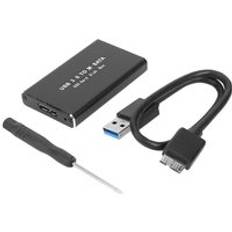 Mini ssd hårddiskfodral usb 3.0 to msata adapter hårddiskhölje aluminiumlegering extern hårddiskfodral