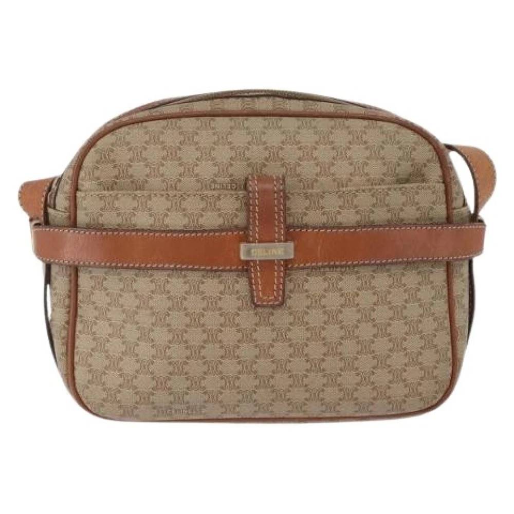 Celine Vintage - Pre-owned Canvas Crossbody Bag Vintage - Dam - ONE Size -