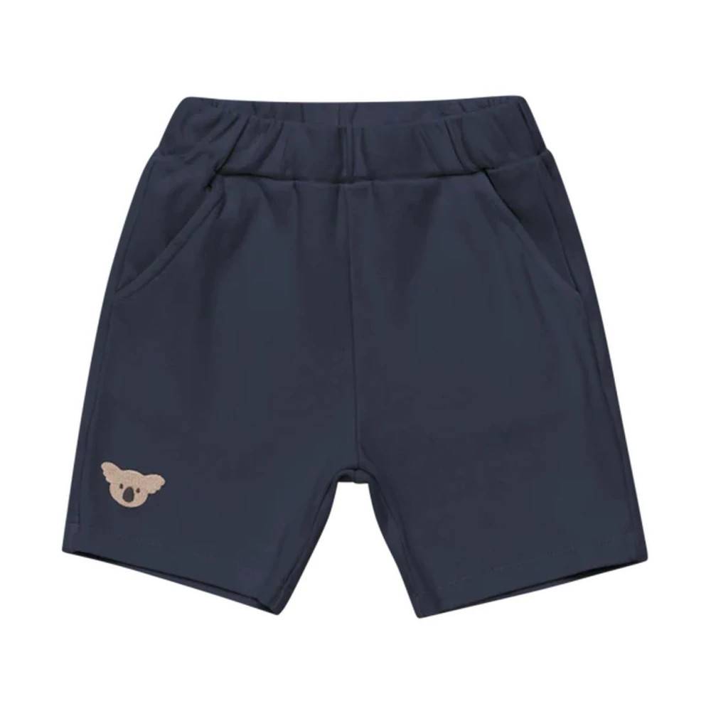 Donsje Bermuda Shorts - Kids - Dame - Blå - 110 CM - Bomuld