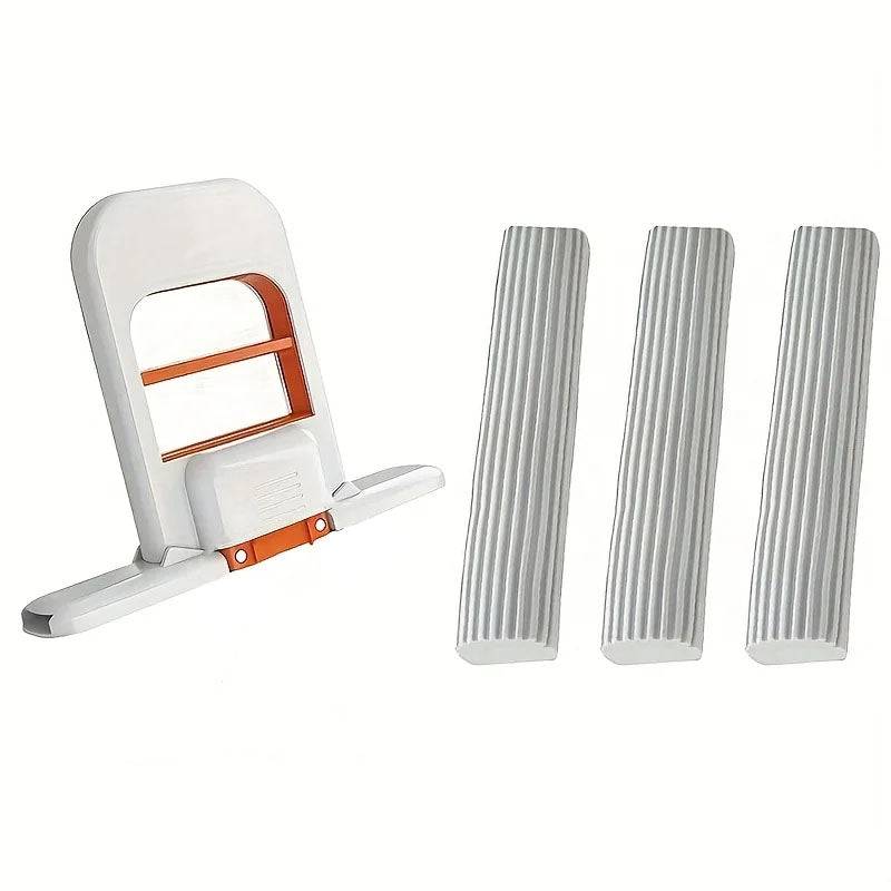 Powerful Squeeze Folding Mini Mop - 1pc and 3pc sponges