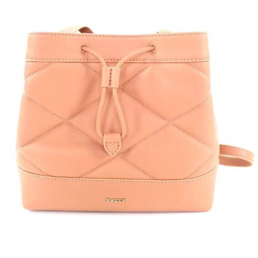 Bally Pre-owned Pre-owned Bucket Bag - Vintage - Dame - Lyserød - ONE SIZE - Uld
