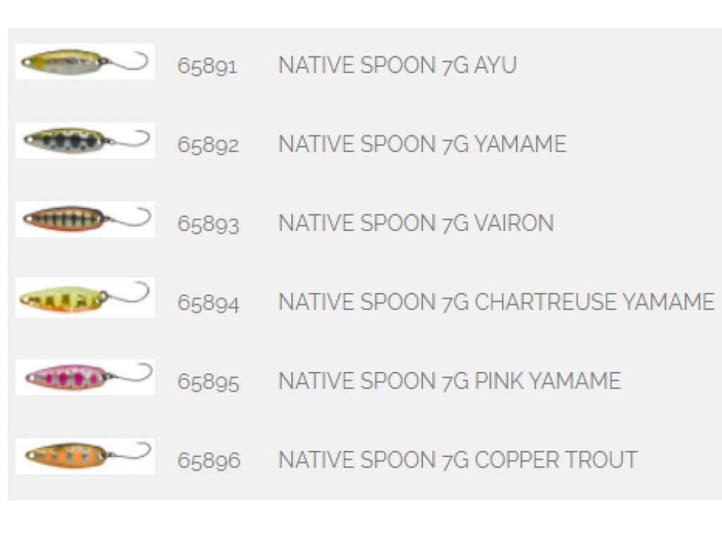 ILLEX Native spoon 7 gram custom painted
